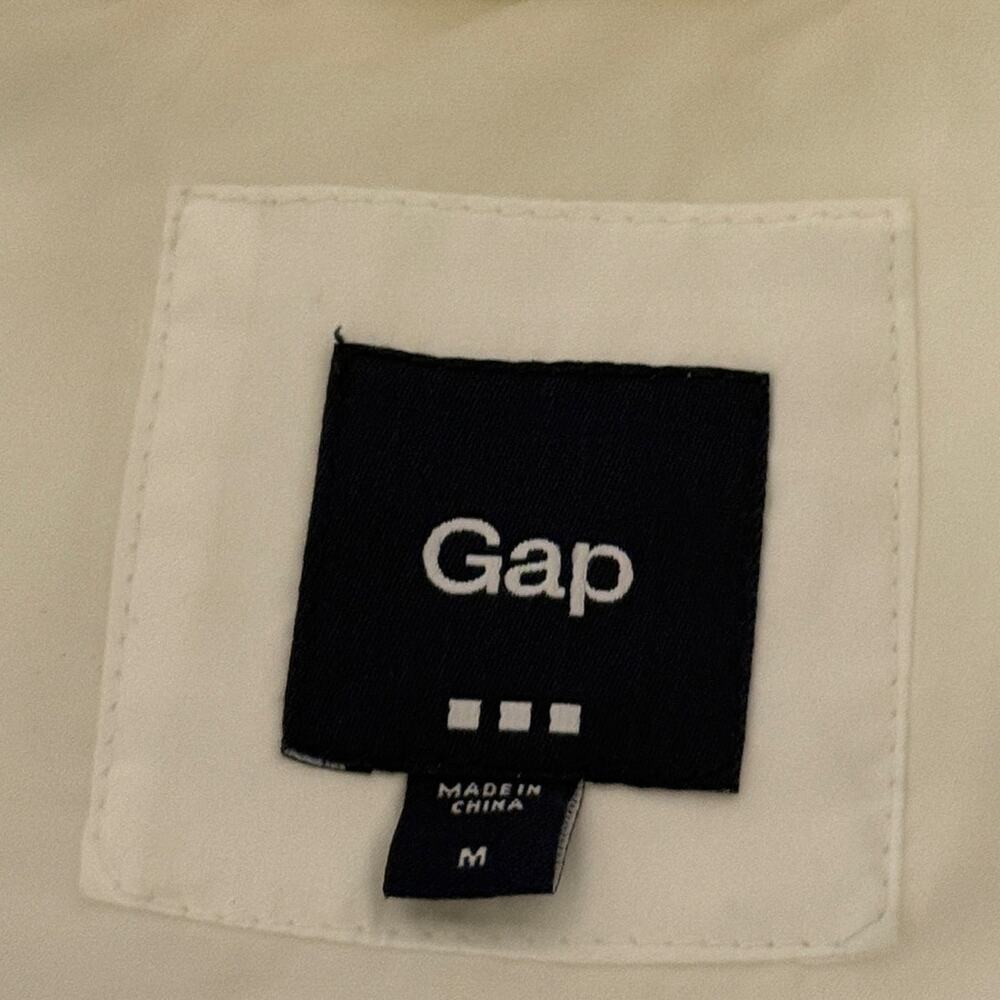 Gap Zip Up Snap Front Puffer Vest Sz M Adjustable Waist Outdoor Winter Gorpcore - Picture 4 of 12